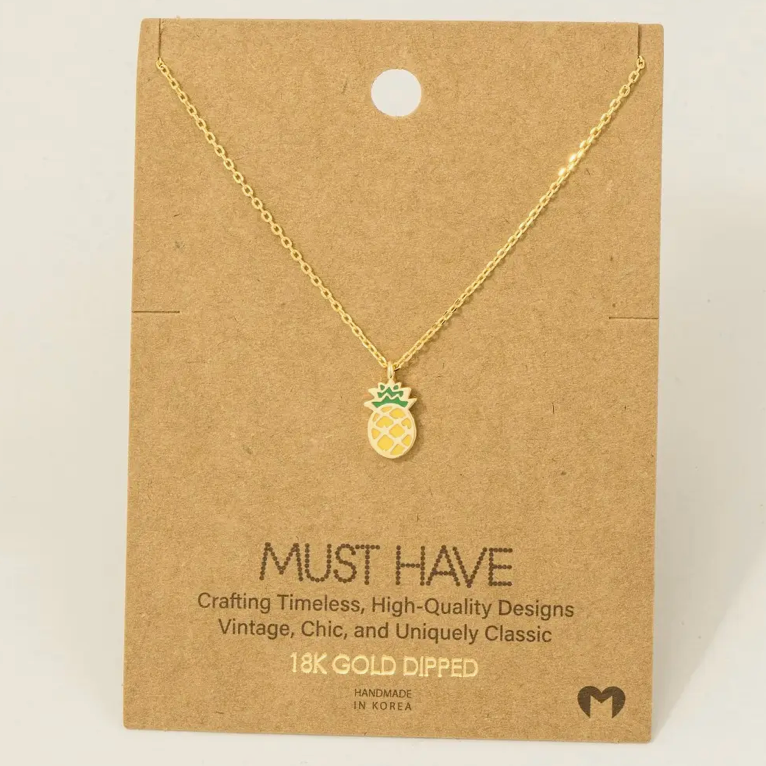 Must Have - Gold Pineapple Necklace