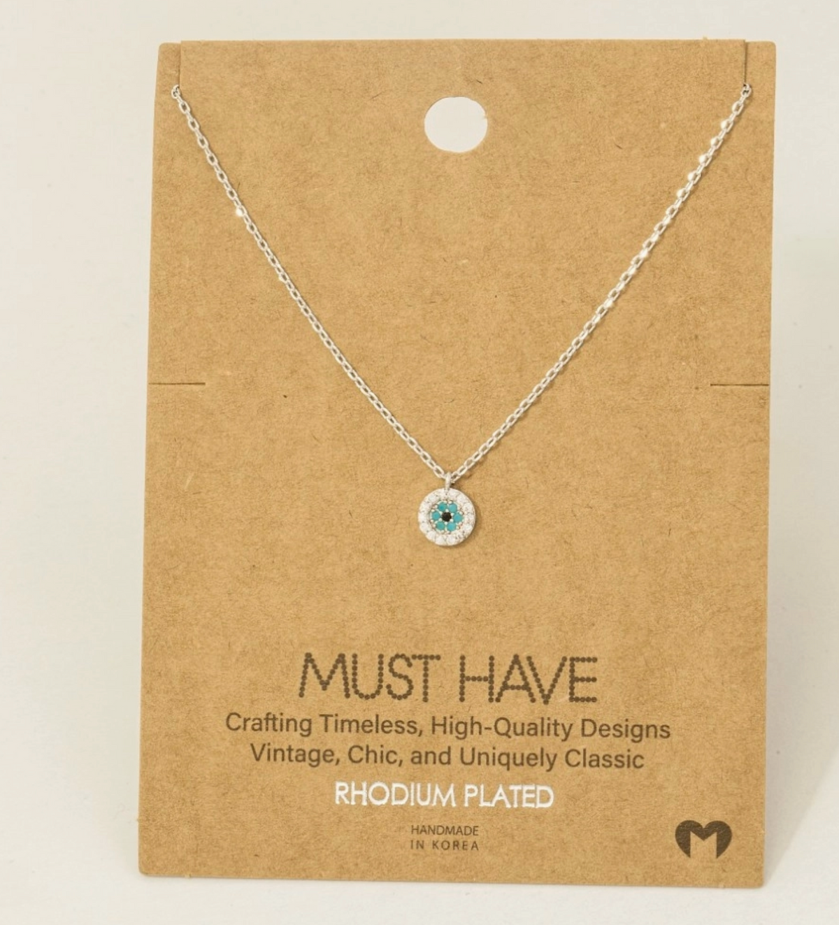 Must Have - Silver Evil Eye Necklace
